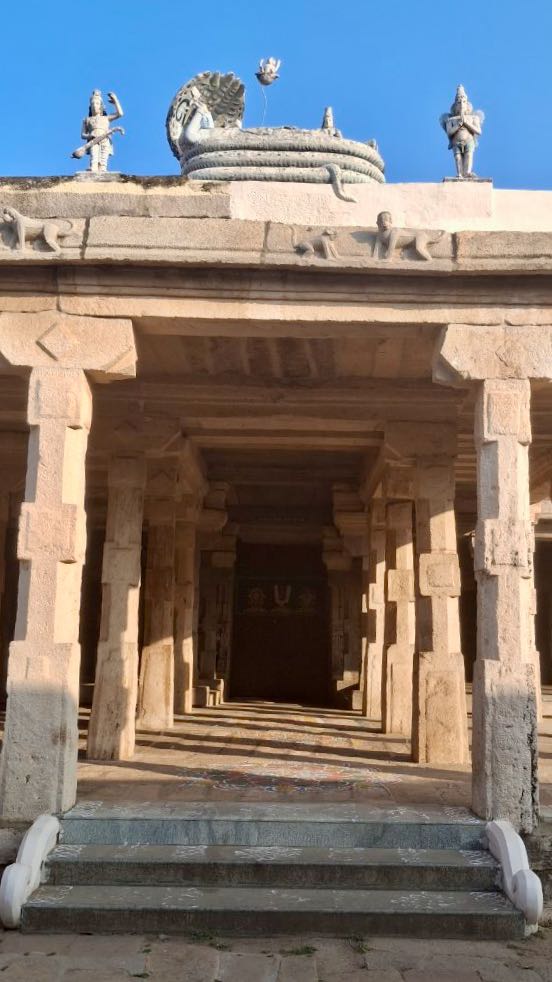 Beautiful carved sculptures in hindu temple, tamilnadu